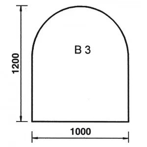 Bodenplatte Rundbogen B3
