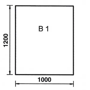Bodenplatte Rechteck B1